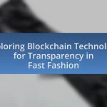 Exploring Blockchain Technology for Transparency in Fast Fashion
