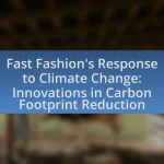 Fast Fashion’s Response to Climate Change: Innovations in Carbon Footprint Reduction