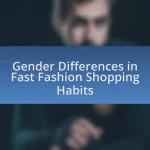 Gender Differences in Fast Fashion Shopping Habits