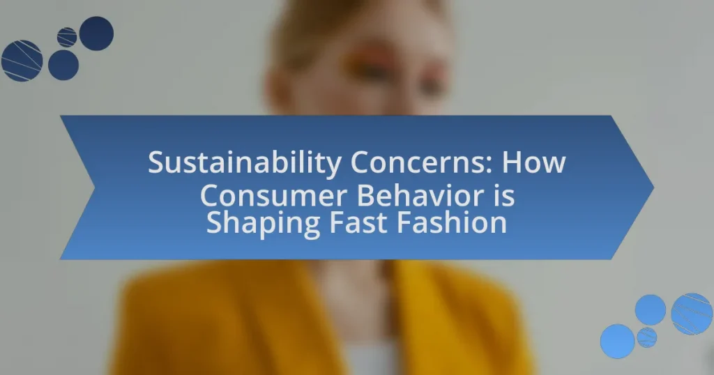 Sustainability Concerns: How Consumer Behavior is Shaping Fast Fashion