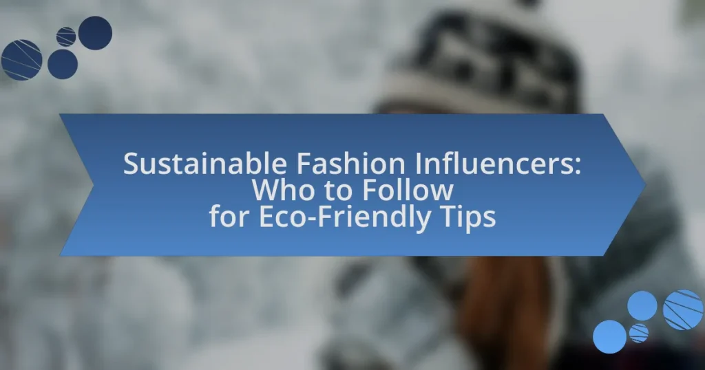Sustainable Fashion Influencers: Who to Follow for Eco-Friendly Tips