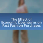 The Effect of Economic Downturns on Fast Fashion Purchases