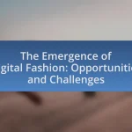 The Emergence of Digital Fashion: Opportunities and Challenges