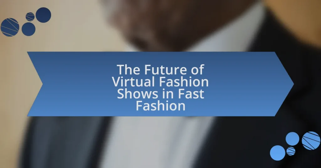 The Future of Virtual Fashion Shows in Fast Fashion