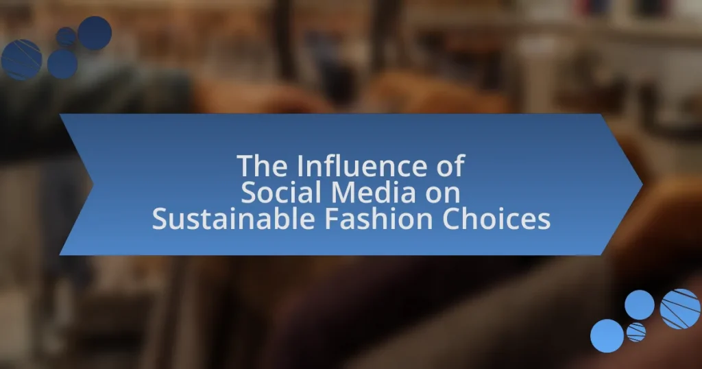 The Influence of Social Media on Sustainable Fashion Choices