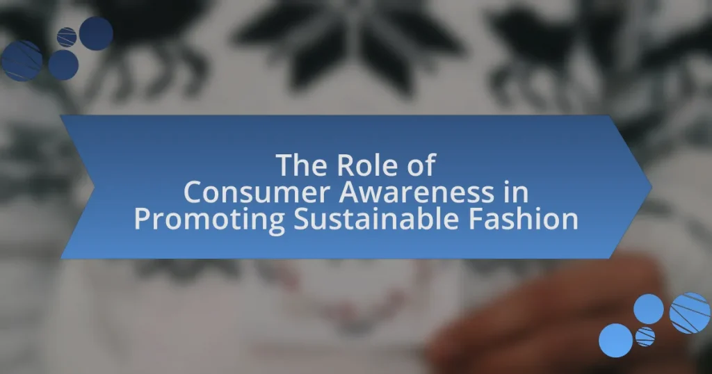 The Role of Consumer Awareness in Promoting Sustainable Fashion