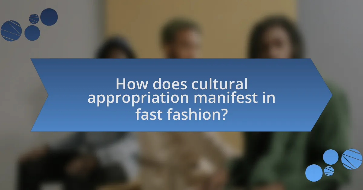 How does cultural appropriation manifest in fast fashion?