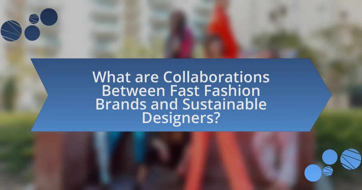 What are Collaborations Between Fast Fashion Brands and Sustainable Designers?