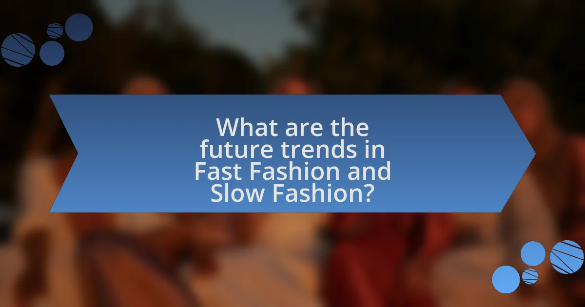 What are the future trends in Fast Fashion and Slow Fashion?