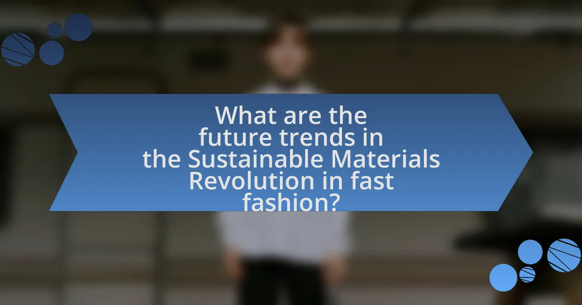 What are the future trends in the Sustainable Materials Revolution in fast fashion?