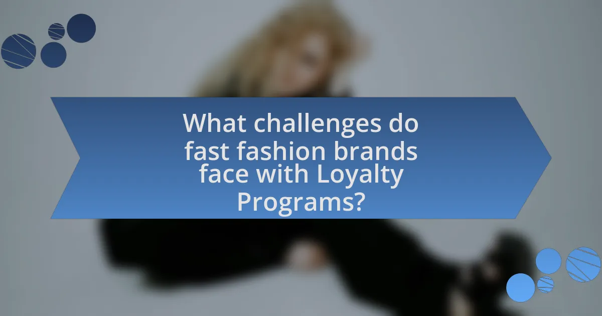 What challenges do fast fashion brands face with Loyalty Programs?