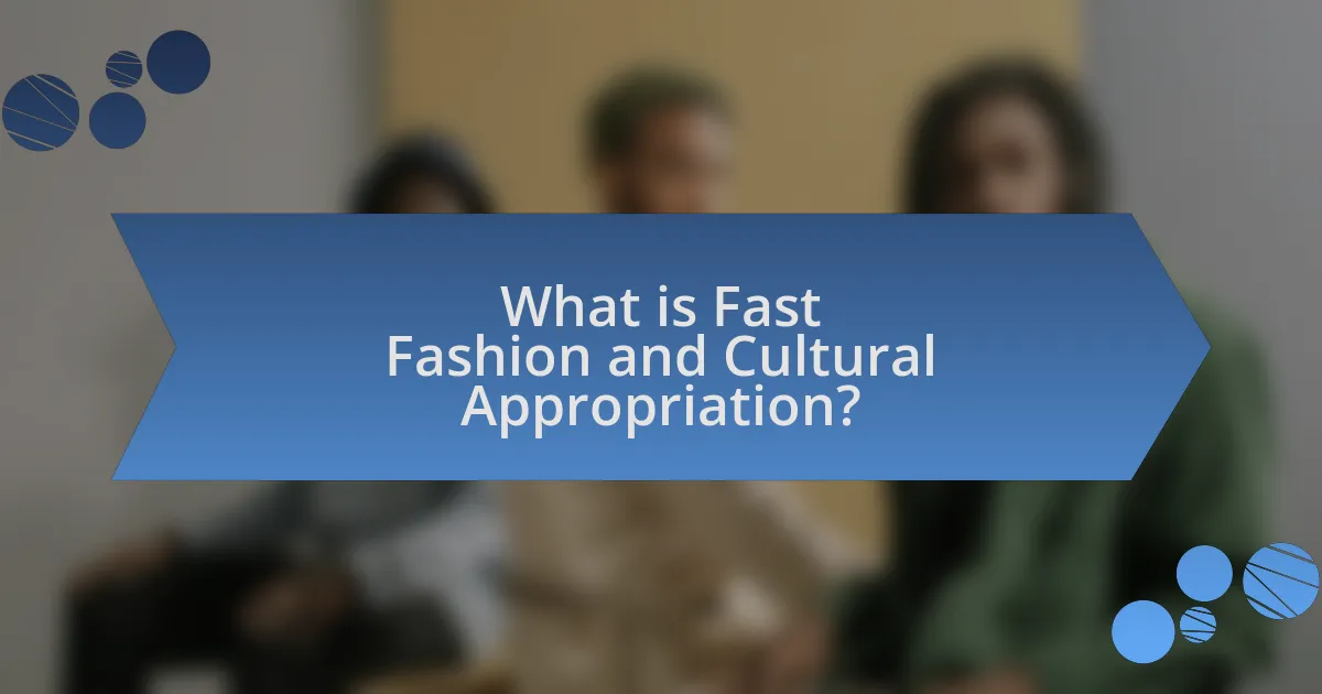 What is Fast Fashion and Cultural Appropriation?