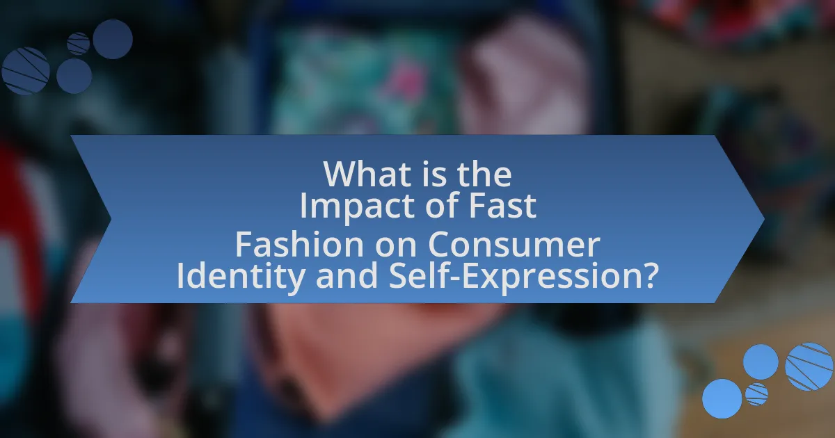 What is the Impact of Fast Fashion on Consumer Identity and Self-Expression?