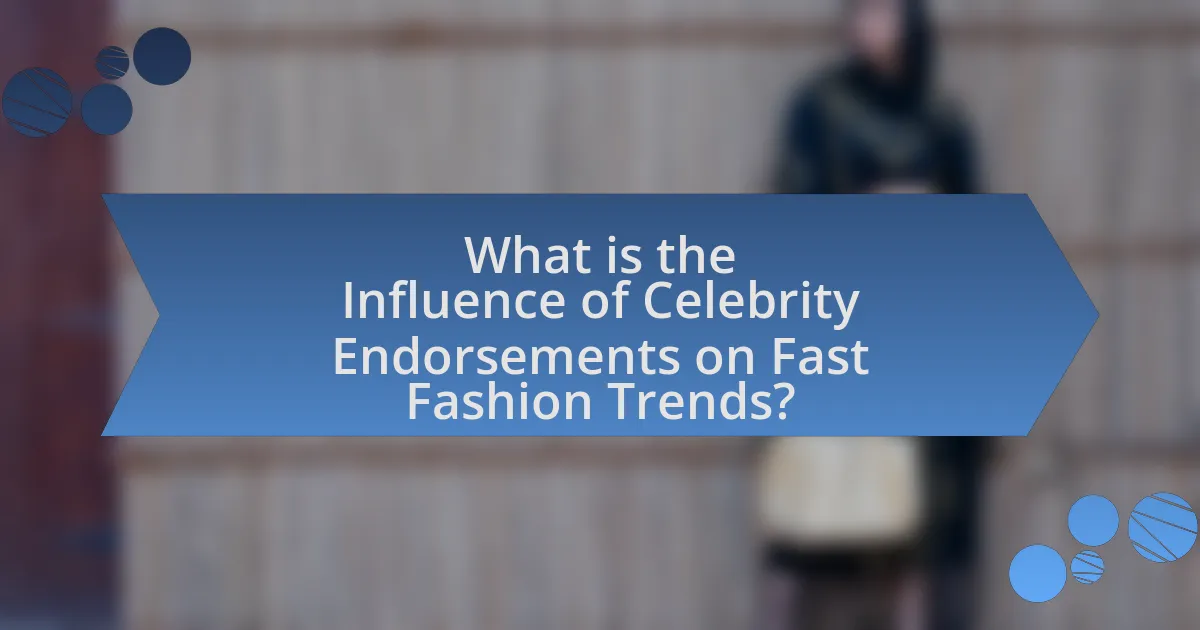 What is the Influence of Celebrity Endorsements on Fast Fashion Trends?