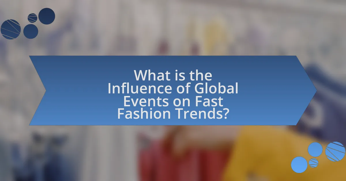 What is the Influence of Global Events on Fast Fashion Trends?