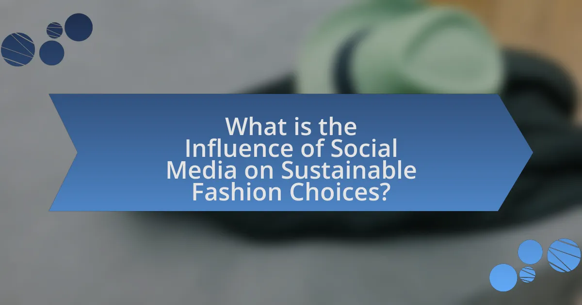 What is the Influence of Social Media on Sustainable Fashion Choices?