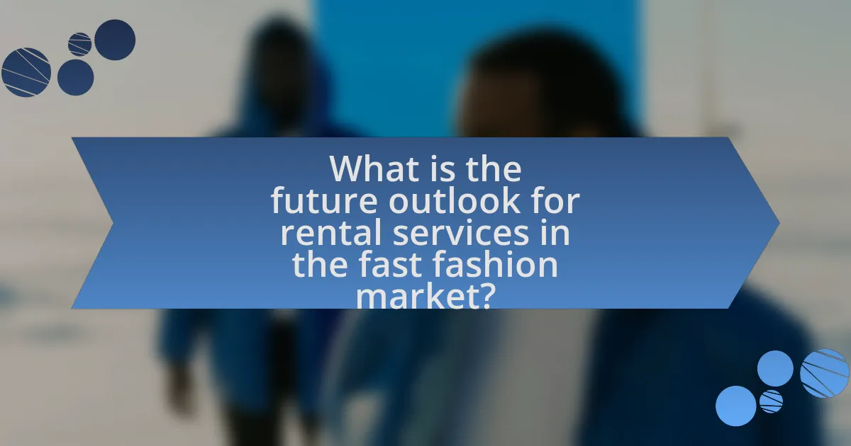 What is the future outlook for rental services in the fast fashion market?